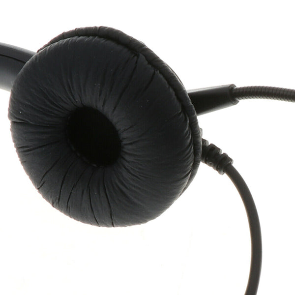 4-Pin RJ9 Monaural Headset, Hands-Free Call Center Headphone for Desk Phones