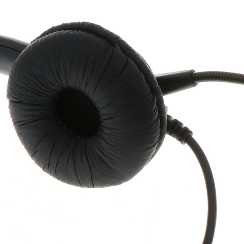 4-Pin RJ9 Monaural Headset, Hands-Free Call Center Headphone for Desk Phones