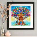 5D DIY Special Shaped Diamond Painting Colorful Tree Cross Stitch Mosaic
