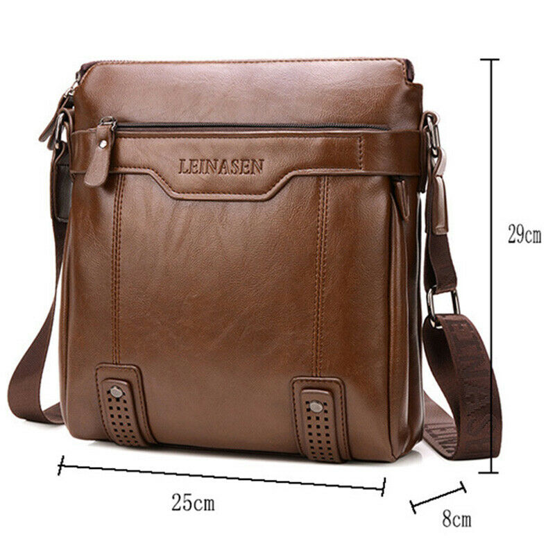 Leinasen Men Handbag Briefcase Men'S Shoulder Bag Male Messenger Bags Desig J5N5