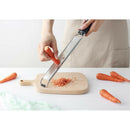 Zester Stainless Steel Grater Cheese Plastic Cover Long Handle with Rubber