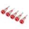 5 Piece 2mm Banana Jack Binding Post Nut For Multimeter Test Red