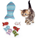 2pcs Cat Toys Christmas Mouse Catnip Pets Kitten Teaser Interactive Funny Supply