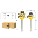2Pcs Tongue & Groove Router Bit 3/4" Stock 1/4" Shank For Woodworking Tool