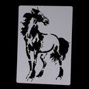 Horse Stencil Cake Mould Kids Painting Scrapbook Template Stencils DIY De ME
