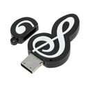USB 2.0 Stick Cute Cartoon Memory Stick Music Notes Symbol USB 2.0 Memory E Q6Z9