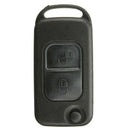 2 Button Flip Remote Key Case HU64 Blade FOB For Mercedes Benz A C E S W168 D8T6