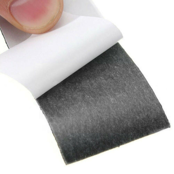 12 Pcs Wooden Fingerboard Deck Uncut Black Grip Tape Stickers 110mm * 35mm
