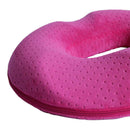 Inflatable  Bum Back Car Home Pressure Relief Ring Cushion Rose Red