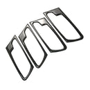 4 Pieces Door Interior Handle Cover Trims for BMW X5 E70 X6 E71 Carbon Fiber
