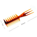 Blue Zoo Three-Sided Hair Comb Insert Hair Fork Comb Oil Slick Styling Hair