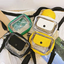 Women Transparent Versatile Messenger Bag Shoulder Fashion Bag Crossbody Ba