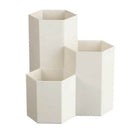 1Pc Novelty Hexagon Pencil Pen Holder Desk Storage Box Organizer Business D P4M9