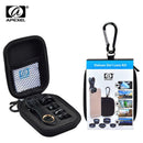 Universal 5 in 1 Clip-on Fisheye+Wide Angle+Macro+ Telephoto+ Polarizer Lens Set