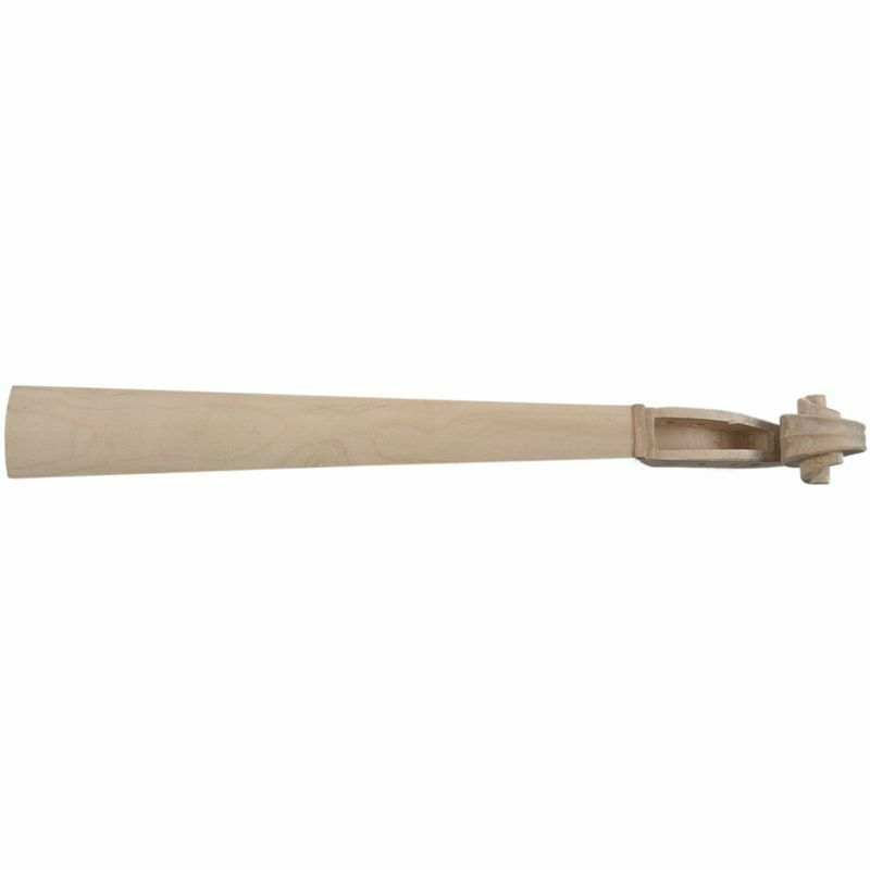 Hand Carved Maple 4 string 4/4 Violin Parts Violin Neck And Fingerboard Unf
