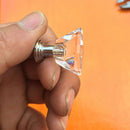 Diamond Crystal Glass Alloy Door Drawer Cabinet Wardrobe Pull Handle Knob DropP*
