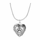 Valentine Lover Gift Animal Dog Paw Print Photo Frames Can Open Locket Neck A3V2