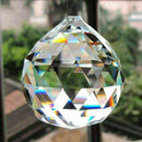 Hanging 90g CRYSTAL BALL 40mm Sphere Prism Faceted Sun Catcher Clear Pendan D6N9