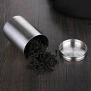 Stainless Steel Sealed Cans Travel Portable Storage Tank Small Tea Caddy Storage
