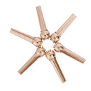 6Pcs Brass Bridge Pins for Acoustic Guitar 27mm Length Head Diameter 8mm 3C