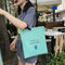 4pcs/Set Women Canvas Backpack Teenage Girls Shoulder Schoolbag (Green)