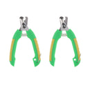 2PCS Pet Dog Cat Alloy Nail Clipper Trimmer for Small Animals Lock Green S