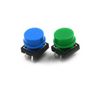 20Sets Momentary Tactile Push Button Touch MicroSwitch 4P PCB Caps 12x12x7.3mmBX