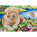 5D DIY Special Shaped Diamond Painting River Dog Cross Stitch Embroidery