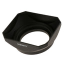 Universal DSLR Mirrorless Camera Lens Hood 43mm Protector Shade Square, Screw