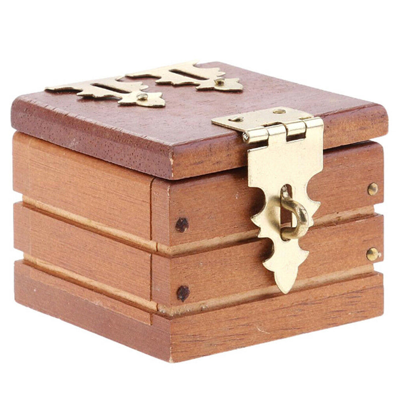 Magic trick prop coin ring box mini wooden case for magician accessory FT BX