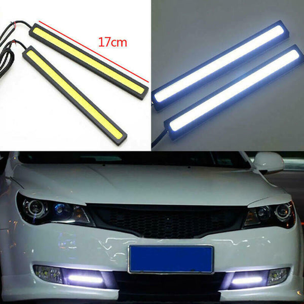 12V Waterproof White DRL COB LED Strip Light Bar For Camping Caravan Boat Car