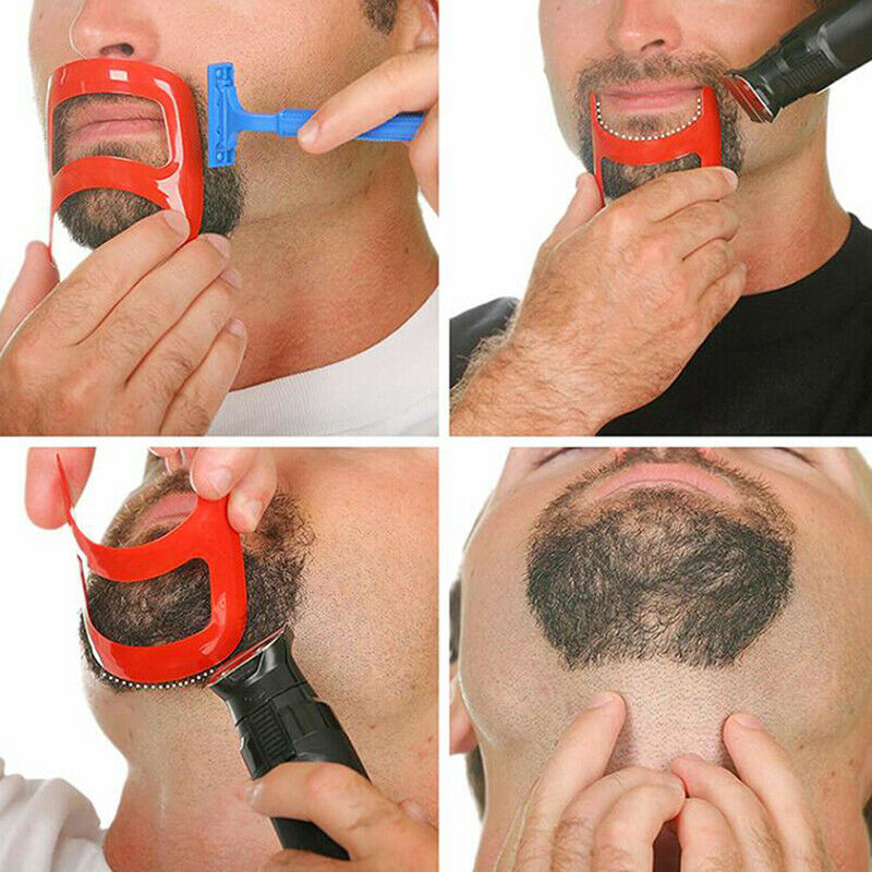 2Pcs Neck Hair Line Guide Neckline Haircut Shave Shaping Template Beard Trimmi3C