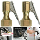 Opened Type Flow Straight Lock-On Air Chuck with Clip for Tire Inflator Top