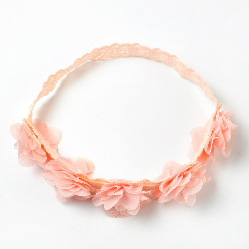 Kids Baby Girls Newborn Lace Flower Headband Hair Band Headwear Accessories CA