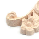 1X Exquisite Classic Rubber Wood Carved Applique Retro Furniture Craft Deco