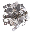 100x Meal Offset Mounting Canvas Z Clips for Photo Picture Framing Supplies