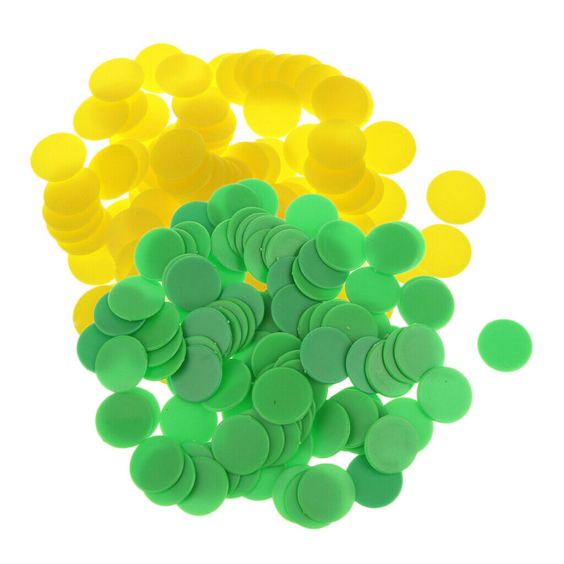 200pcs Small Plastic Bingo Markers Chips Number Counters for Kids Seniors