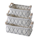 Felt Laundry Box Cotton and Linen Handle Desk Debris Storage Basket Fashion P3B2