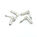 4x 90 Degree Right Angle 6.35mm 1/4"" Male Mono Phone Welded Jack PlugTe