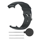 2x Silicone Replacement Strap for  Approach S3 Watch Black