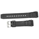 18mm Mens Military Black Silicone Rubber Waterproof Sport Wrist Watch Band ZJI
