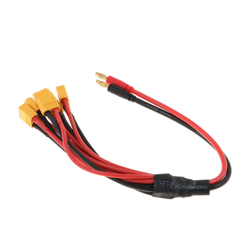 4.0mm Banana Connector to XT60 EC5 RC Car Plug Charge Lead Adapter 370mm