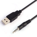 3.5mm AUX Audio To USB 2.0 Male Charge Cable Adapter Cord For Car MP3 Tide