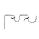 3Pcs/Set Curtain Rod Brackets Heavy Duty Double Rod Holders Durable Metal C F4U8