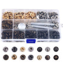 100Sets Colors 12.5mm Snap Fasteners Press Stud Button Clothing Fixing To ABI