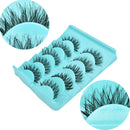 New Japan 5 Pairs Magic Diamond Lashes Cross Messy False Eyelashes In Box Hot!