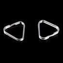 4x Replacement Chrome Finish Split Ring Camera Strap Triangle Rings Hook BX