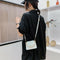 Women Mini Totes PU Solid Shoulder Money Bag Messenger Handbags (Beige)