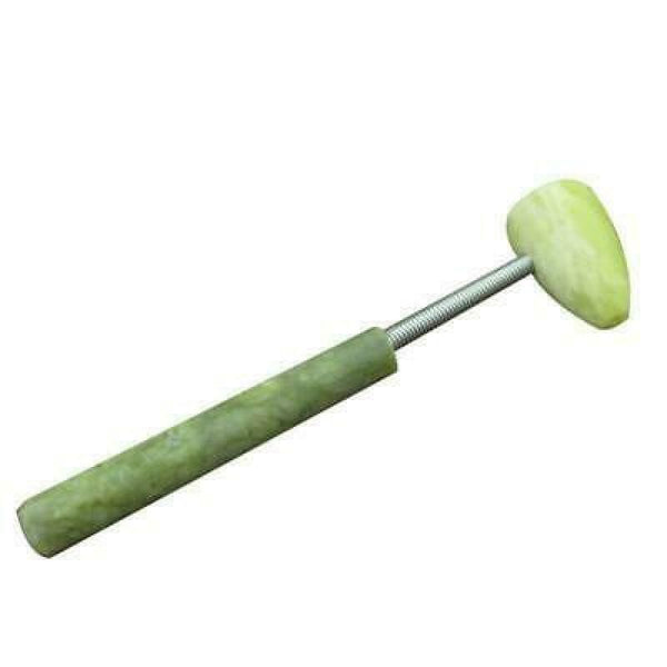 Natural Jade Stone Handheld Body Massager Hammer Muscle Tension Pain Relief u