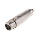 Plated RCA Female to XLR Female Adapter Jack Plug Adapter Converter Plug